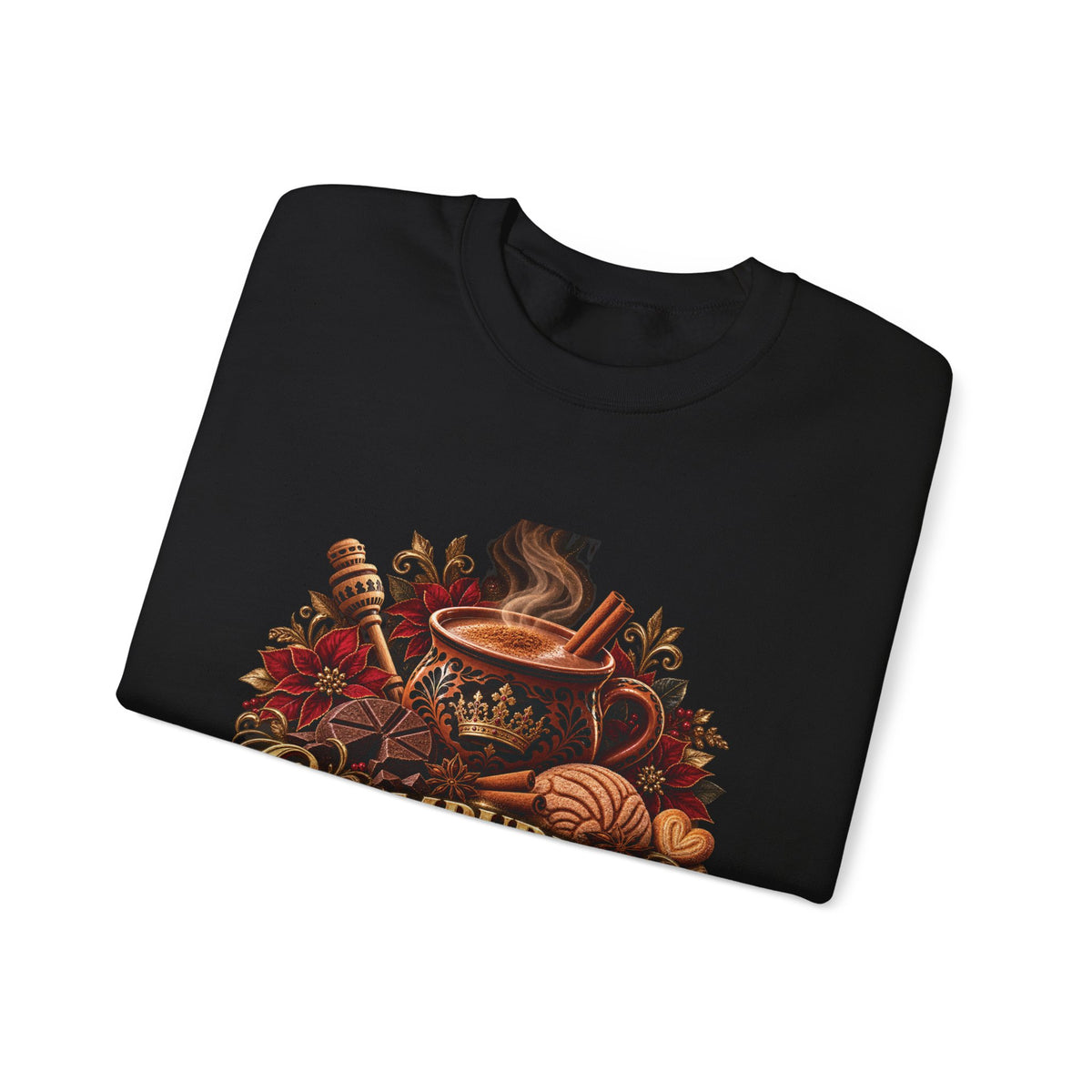 Champurrado & Chill Mexican Hot Chocolate Graphic | Unisex Crewneck Sweatshirt
