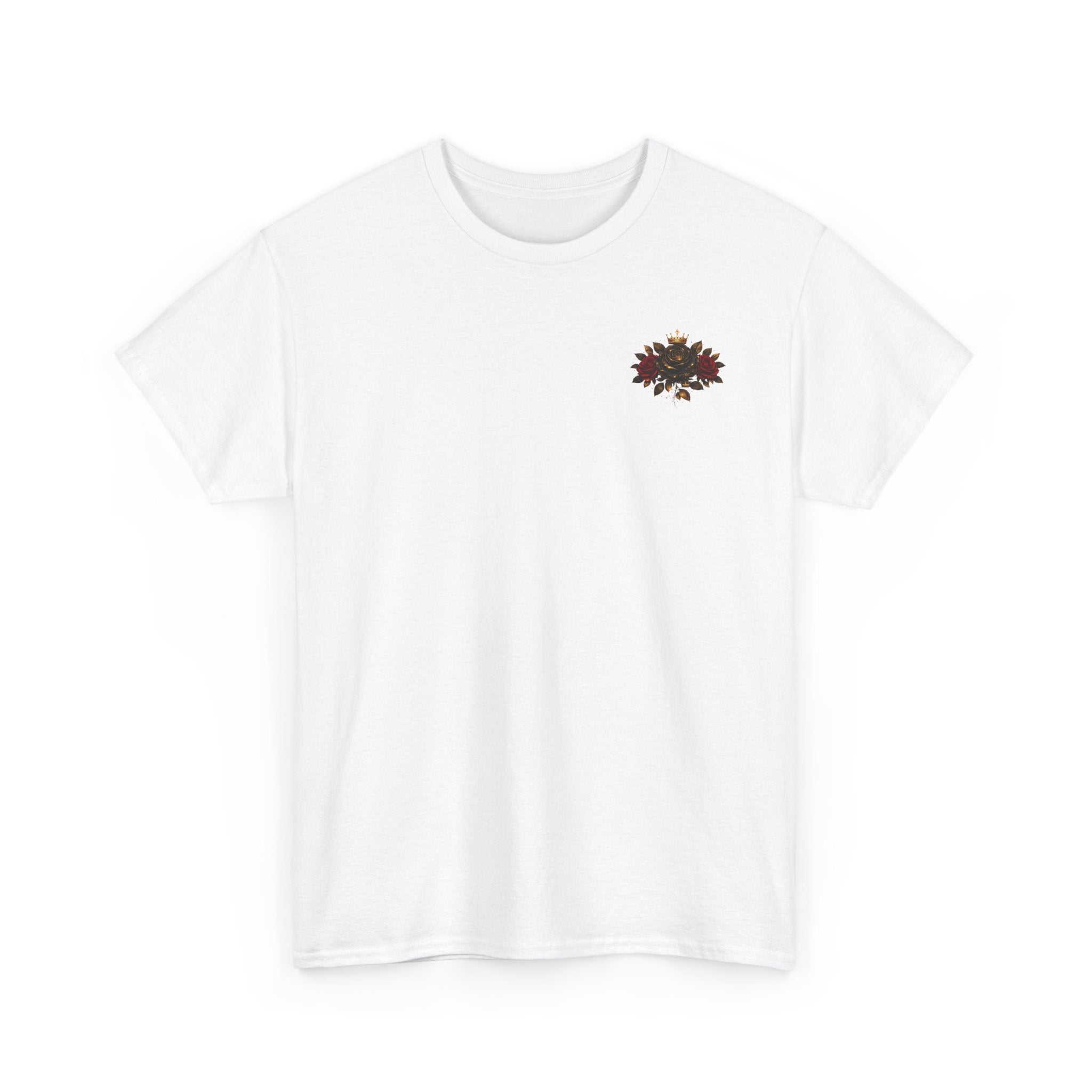Soft Heart, Sharp Mind Tee — Floral Crown Graphic Cotton Shirt