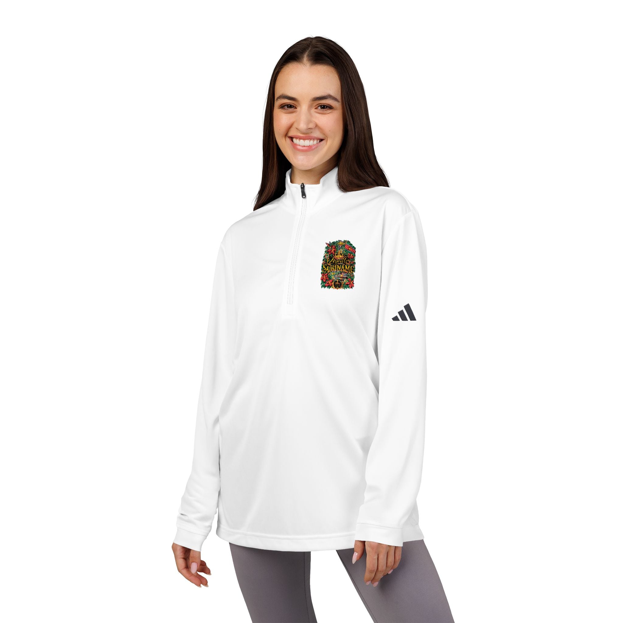 Orgullo Suriname — Raíces Unidas Collection | adidas® Quarter-Zip Pullover (Embroidery)
