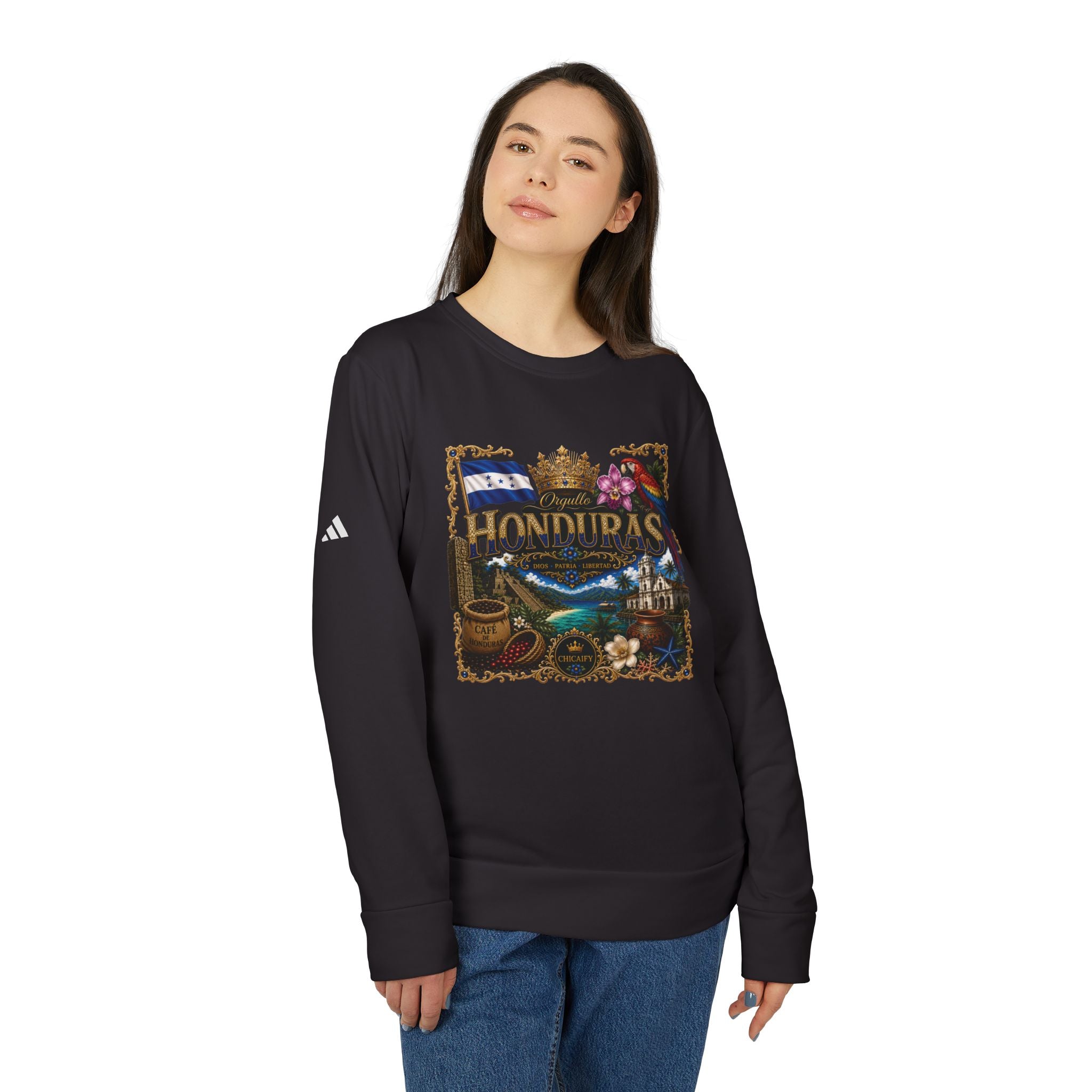Orgullo Honduras | Colección Raíces Unidas adidas Fleece Crewneck Sweatshirt