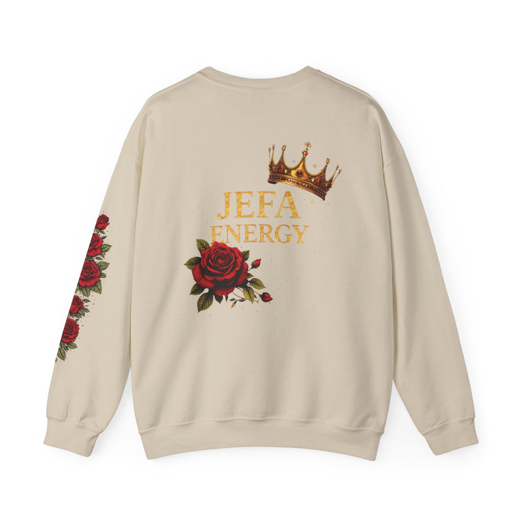Jefa Energy Crewneck Sweatshirt — Rose & Crown Graphic