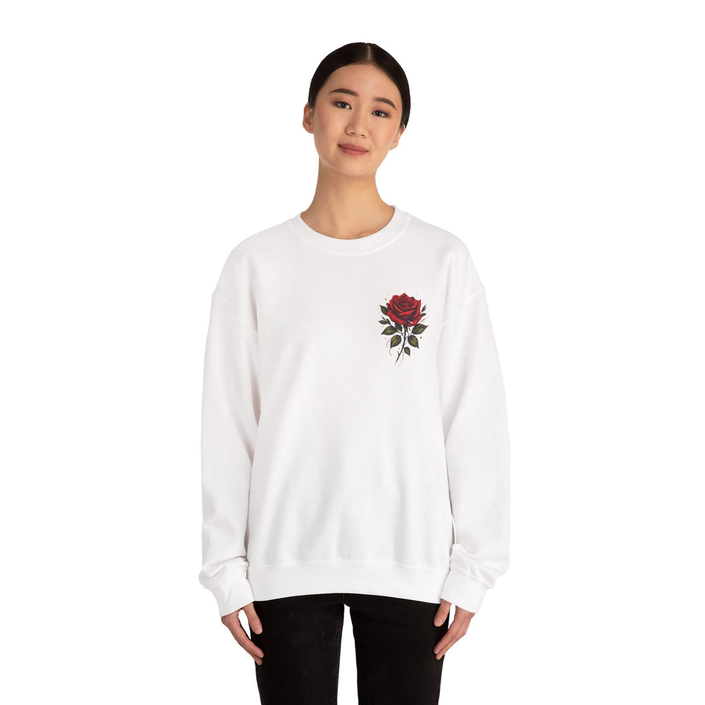 Not Fragile Like a Flower, Fragile Like a Bomb' Rose & Bomb Graphic Sweatshirt