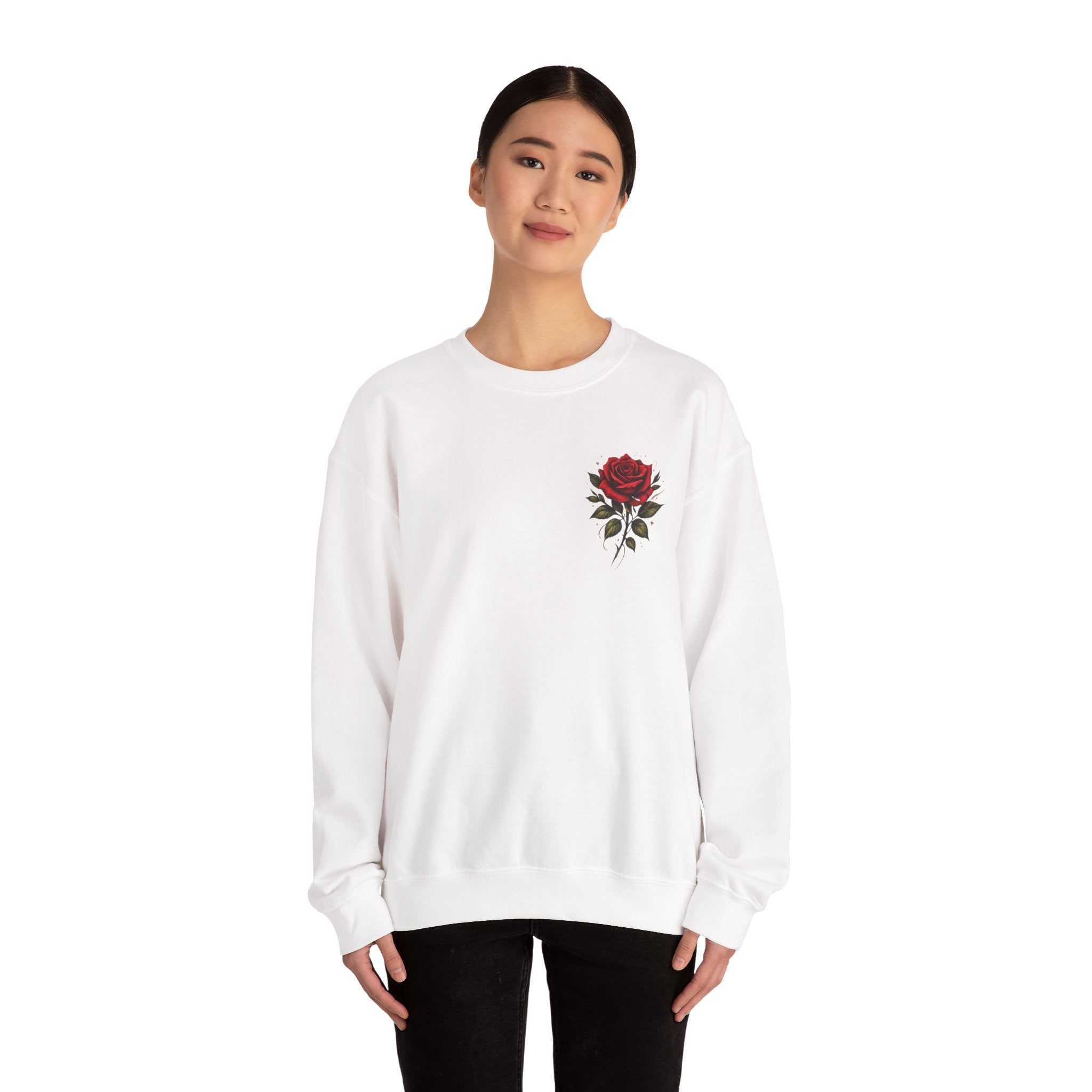 Not Fragile Like a Flower, Fragile Like a Bomb' Rose & Bomb Graphic Sweatshirt