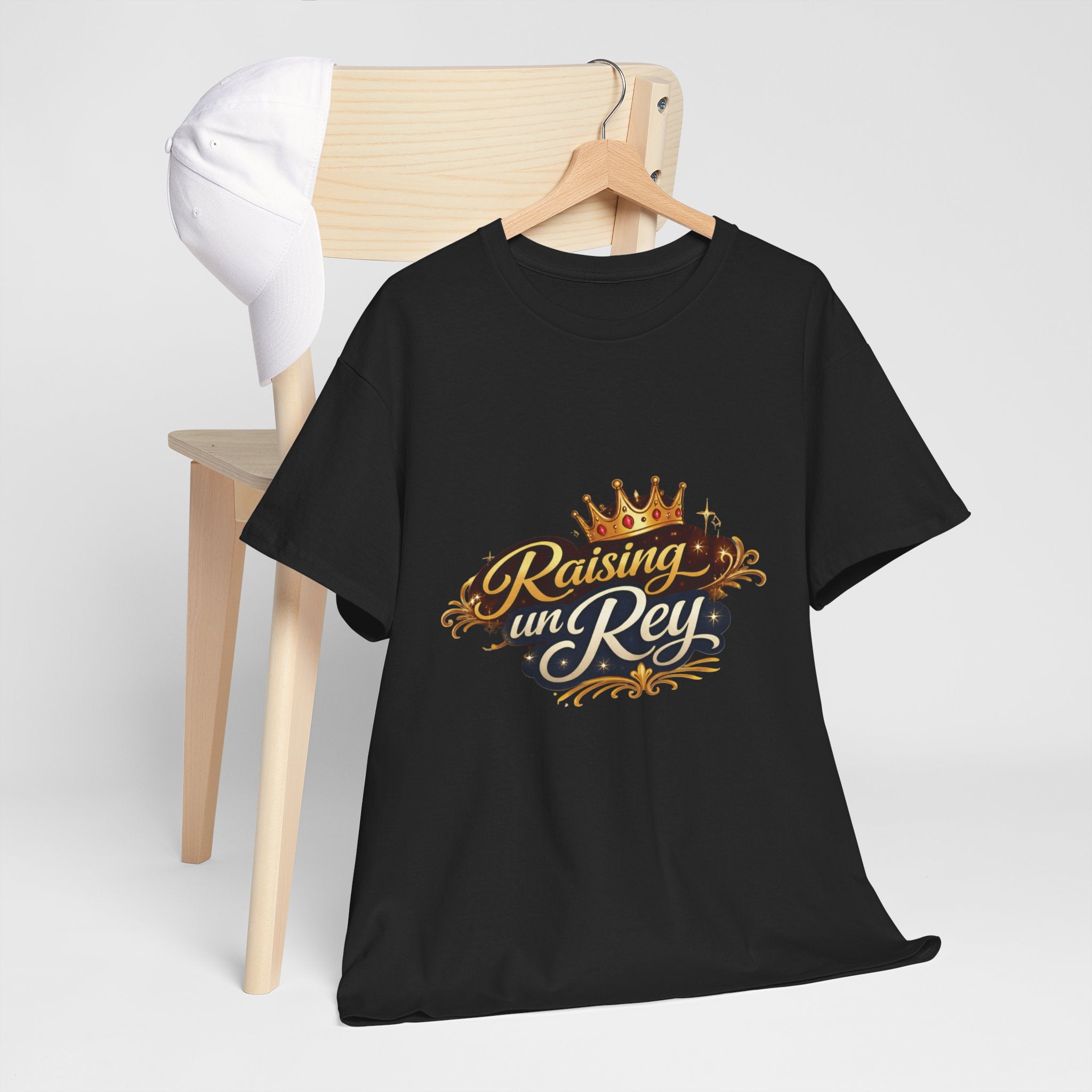 Raising un Rey T-Shirt — King Crown Vintage Script Tee for Mom & Son