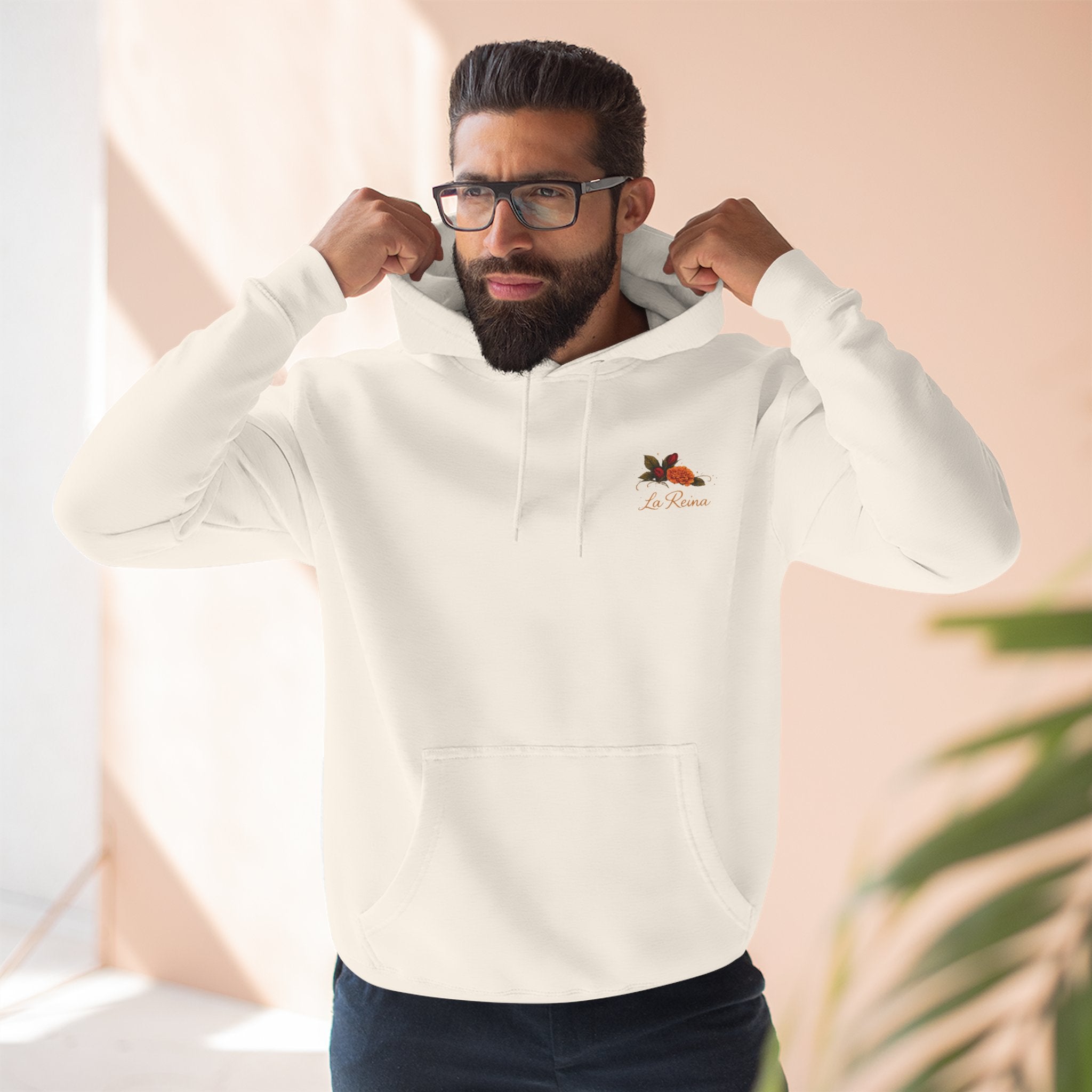 Segura Fuerte Única Hoodie — Spanish Floral Rose Inspirational Pullover