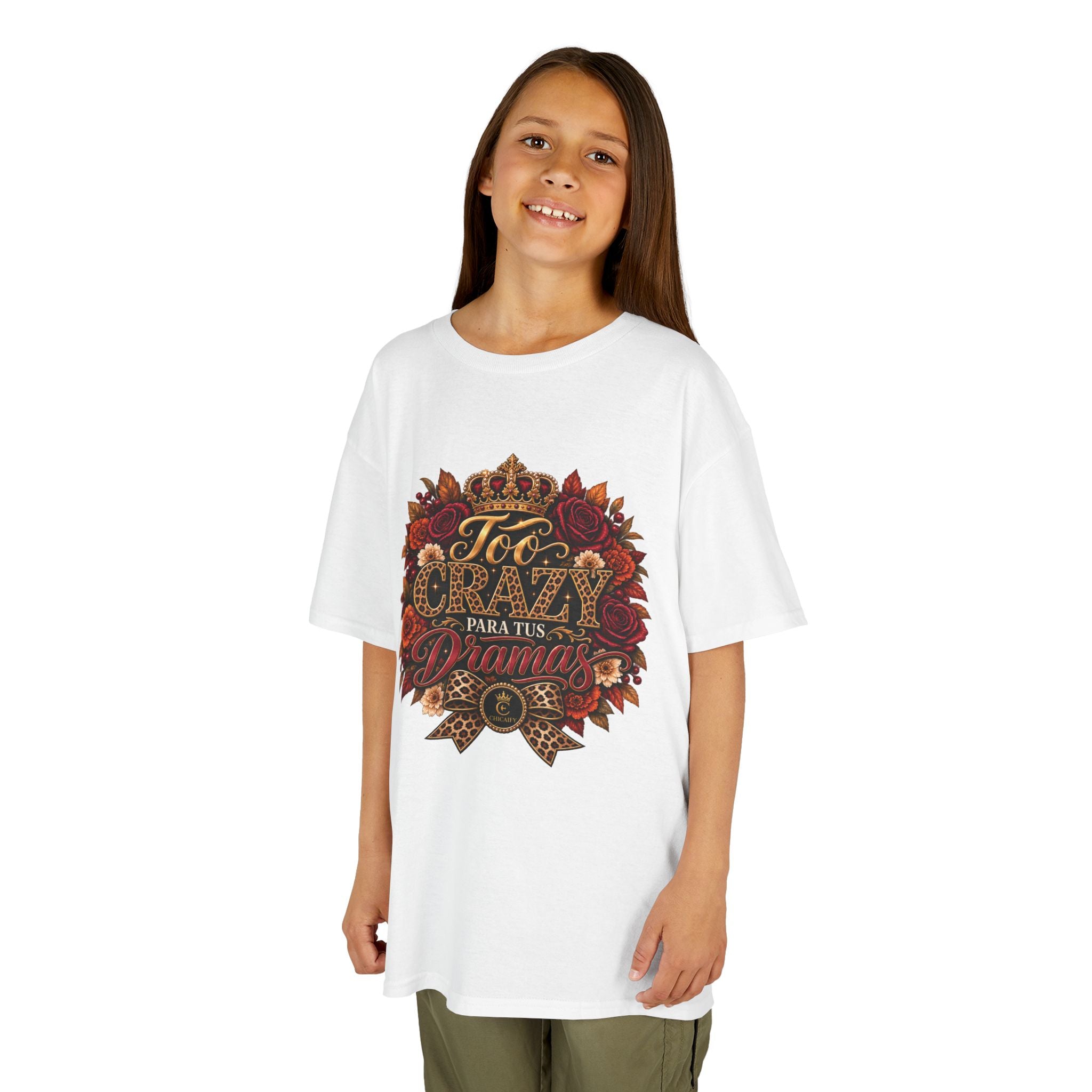 Too Crazy Para Tus Dramas – Jaguar Edition | Kids Heavy Cotton™ Tee