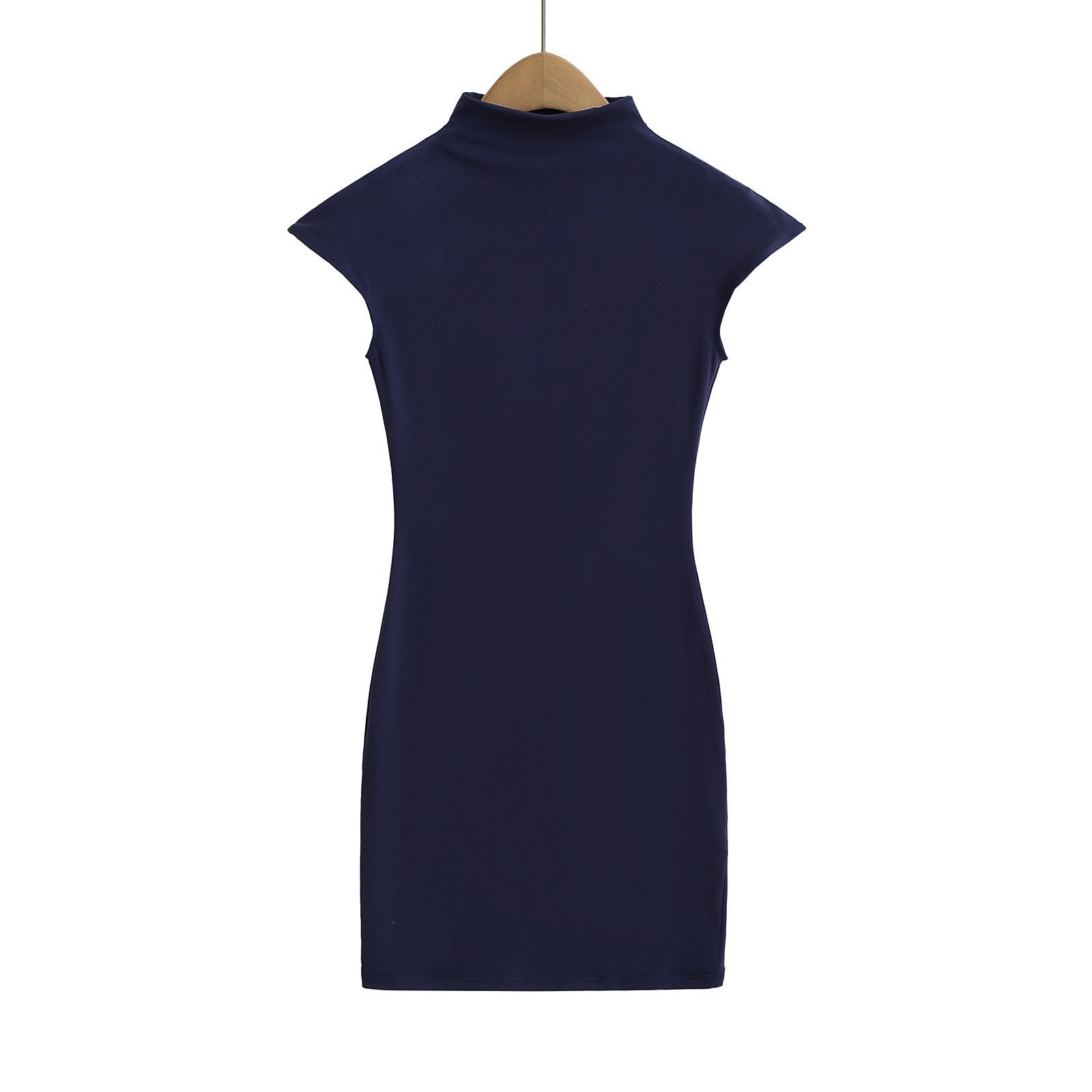 Elastic Fitted Short Sleeve Bodycon Mini Dress