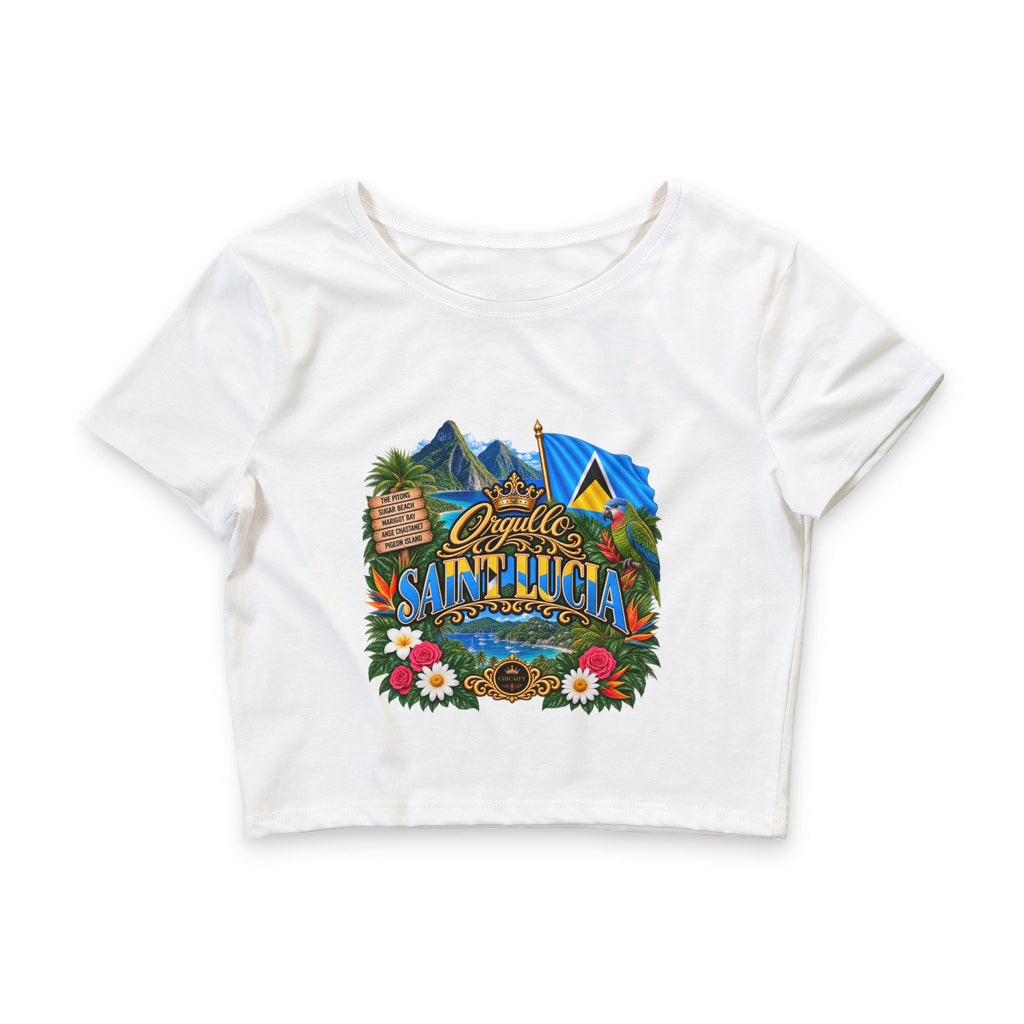Orgullo Saint Lucia — Raíces Unidas Collection |  Crop Tee