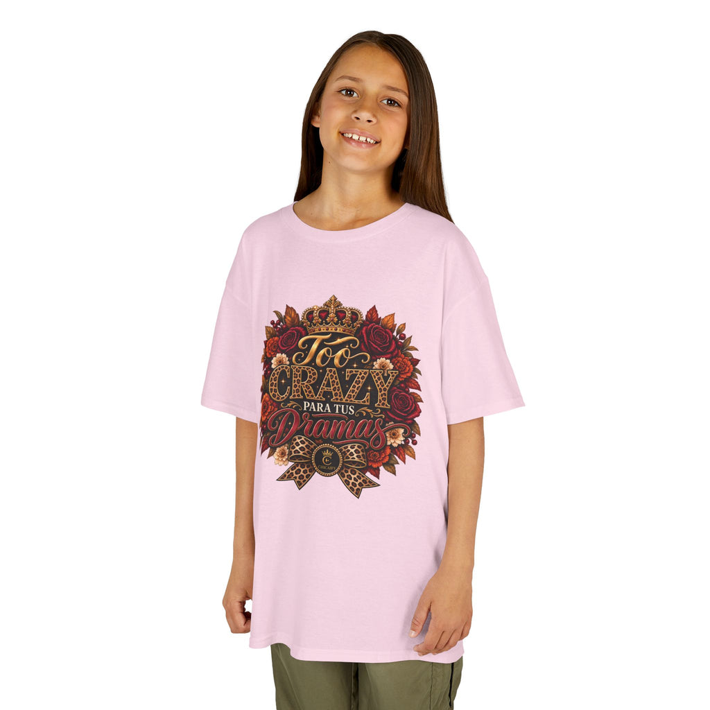 Too Crazy Para Tus Dramas – Jaguar Edition | Kids Heavy Cotton™ Tee
