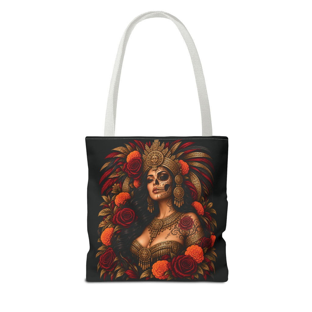 Reina Azteca: Entre Rosas y Cempasúchil | Chicaify Originals | Tote Bag