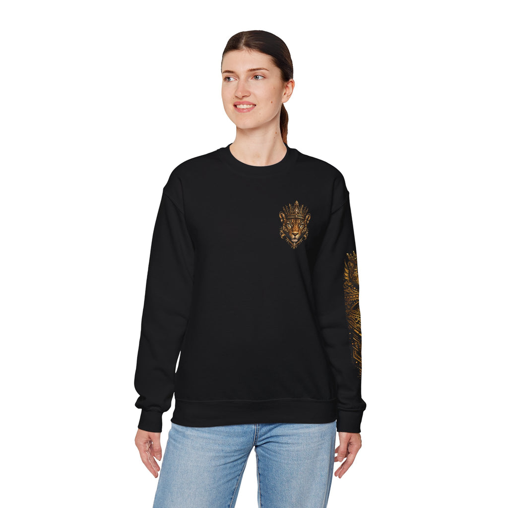 Reina Salvaje – Jaguar Queen Crewneck Sweatshirt – "Reina Salvaje" Graphic