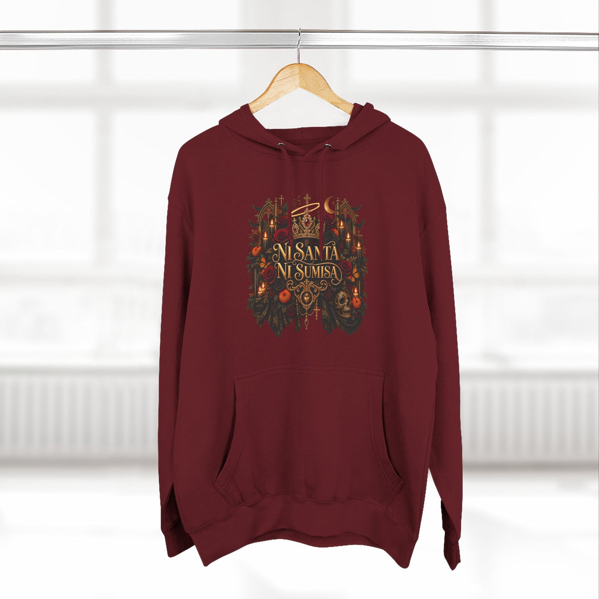 Ni Santa, Ni Sumisa | Three-Panel Fleece Hoodie