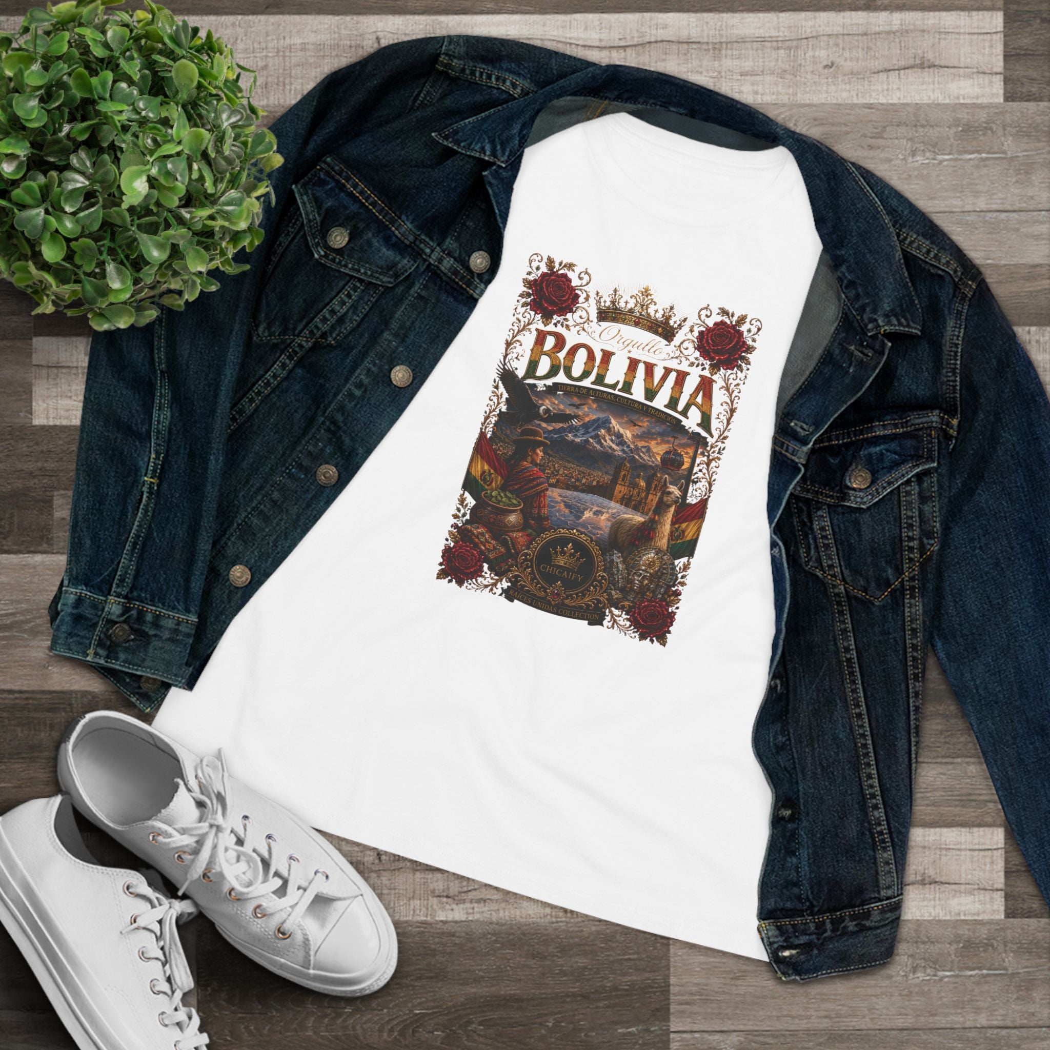 Raíces Unidas — Orgullo Bolivia Cotton Tee