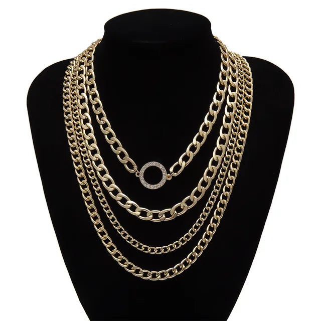 Chunky Cuban Chain Statement Necklace