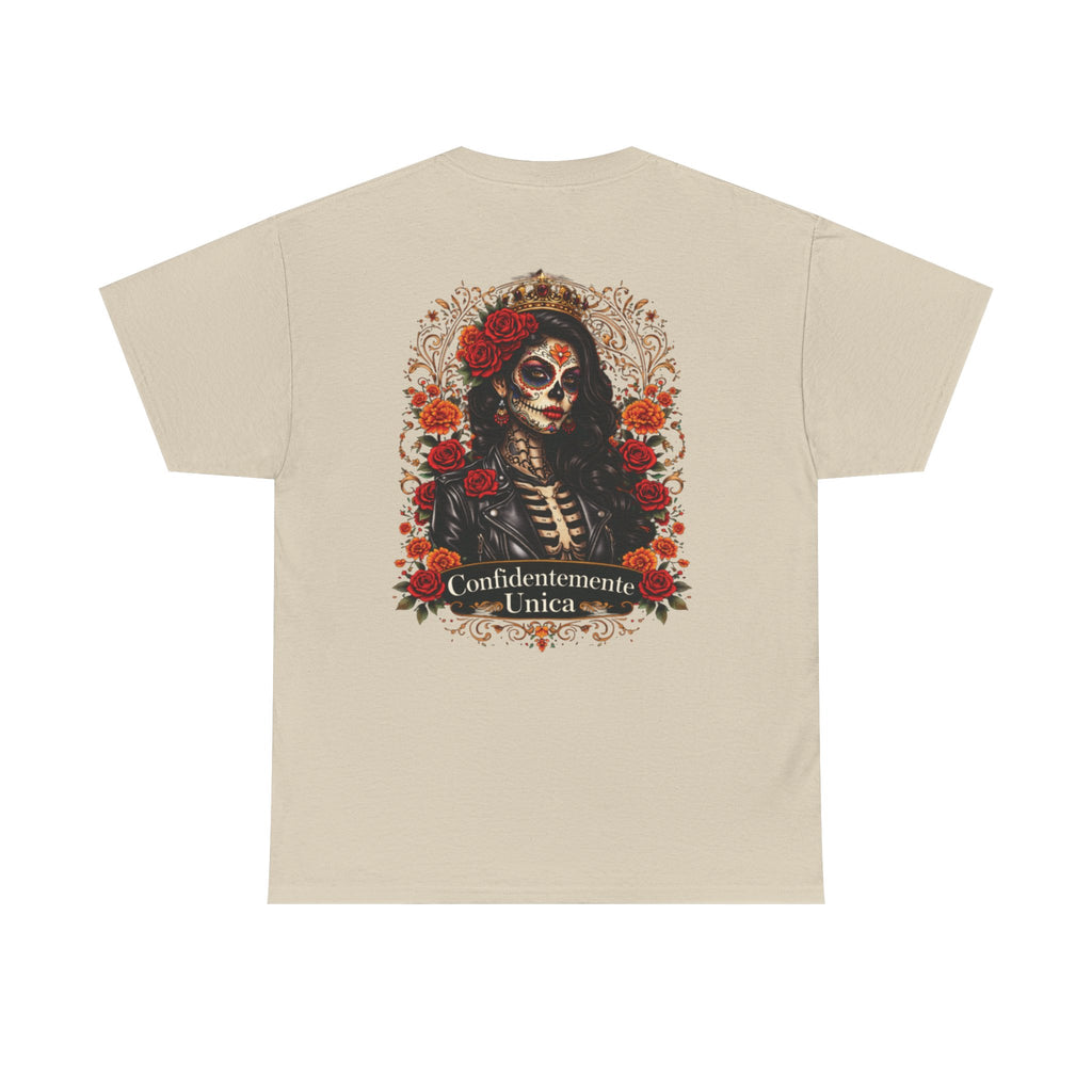 "Confidentemente Única" Floral Graphic T‑Shirt