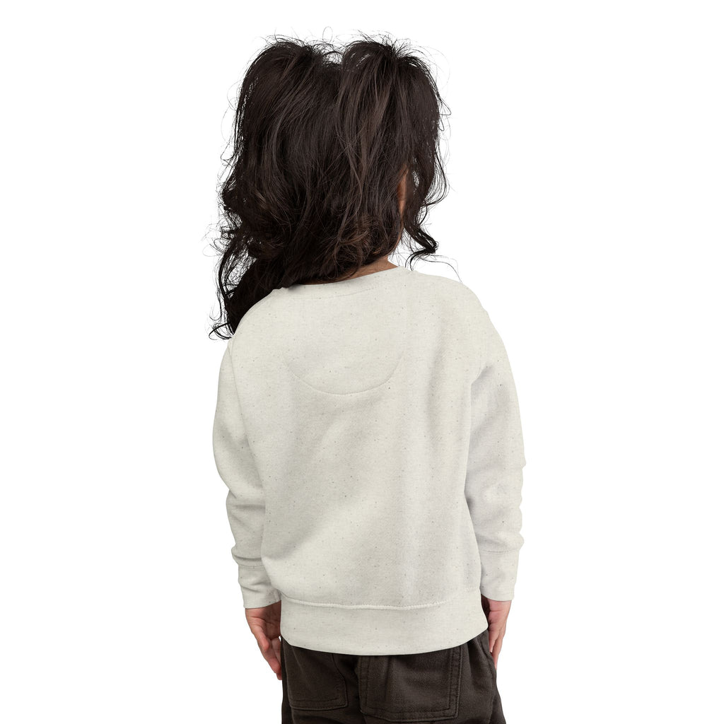 Toddler Sweatshirt - "Born Wild Raised Royal" Jaguar Cub Crowned Crewneck