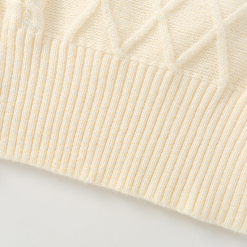 Square-Neck Long-Sleeve Sweater