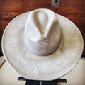Hand-Painted Python Boho Western Cowgirl Hat Only-Gold 986z