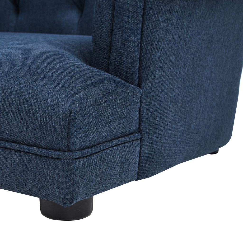 Chesterfield Dog Sofa Bed with High-Performance Upholstery - Medium