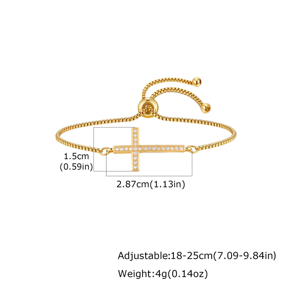 Luxe Copper Bangle With Inlays Colorful Resin-coated Zircons Exquisite Design Adjustable Size