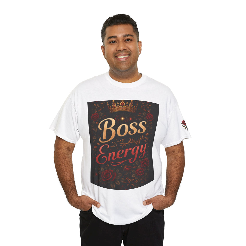 Boss Energy T-Shirt – Floral Crown Graphic Tee for Empowered Women