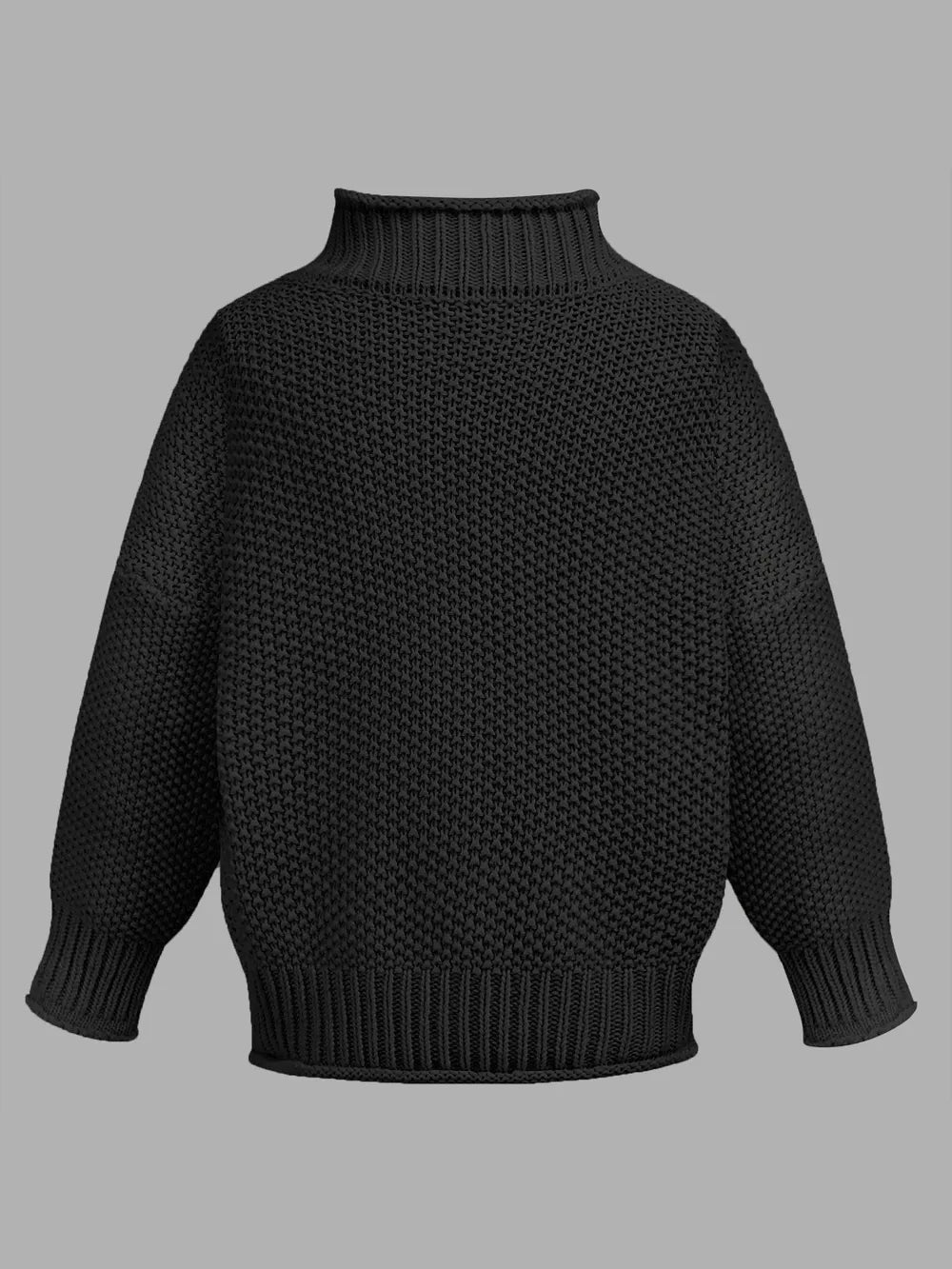 Classic Turtleneck Long-Sleeve Sweater