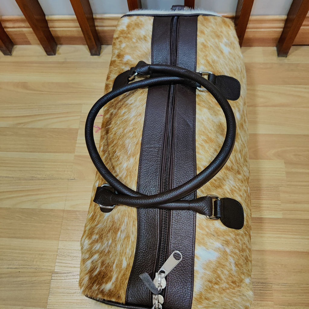 Pony Skin Bag Medium Cowhide Duffel, Perfect Anniversary or Birthday Gift