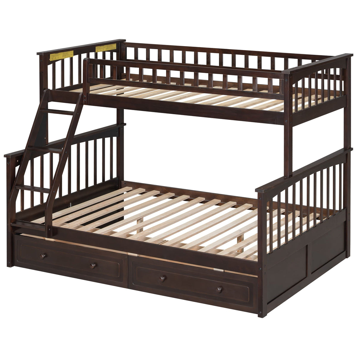 Convertible Storage Bunk Bed with Drawers - Twin Over Full