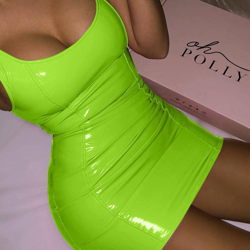 Sexy Leather  Dresses