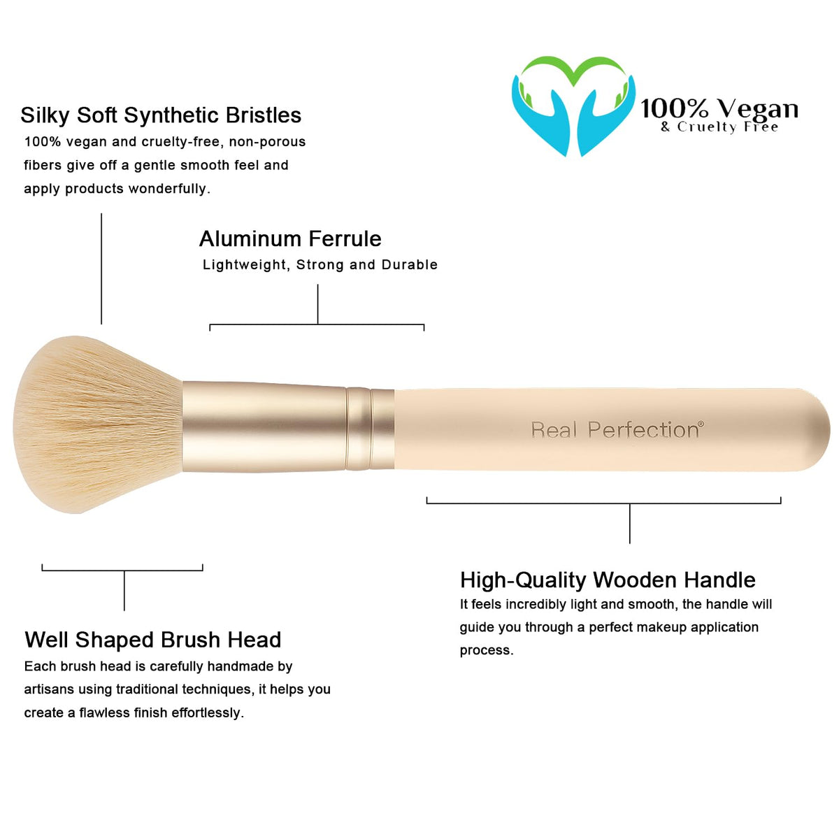 Real Perfection 16-Piece Makeup Brush Set