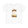 Toddler Tee — "Born to Shine" Gold Crown & Roses Toddler Shirt