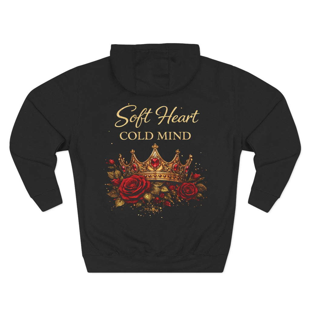 Rose Crown— "Soft Heart Cold Mind" Graphic Pullover Hoodie