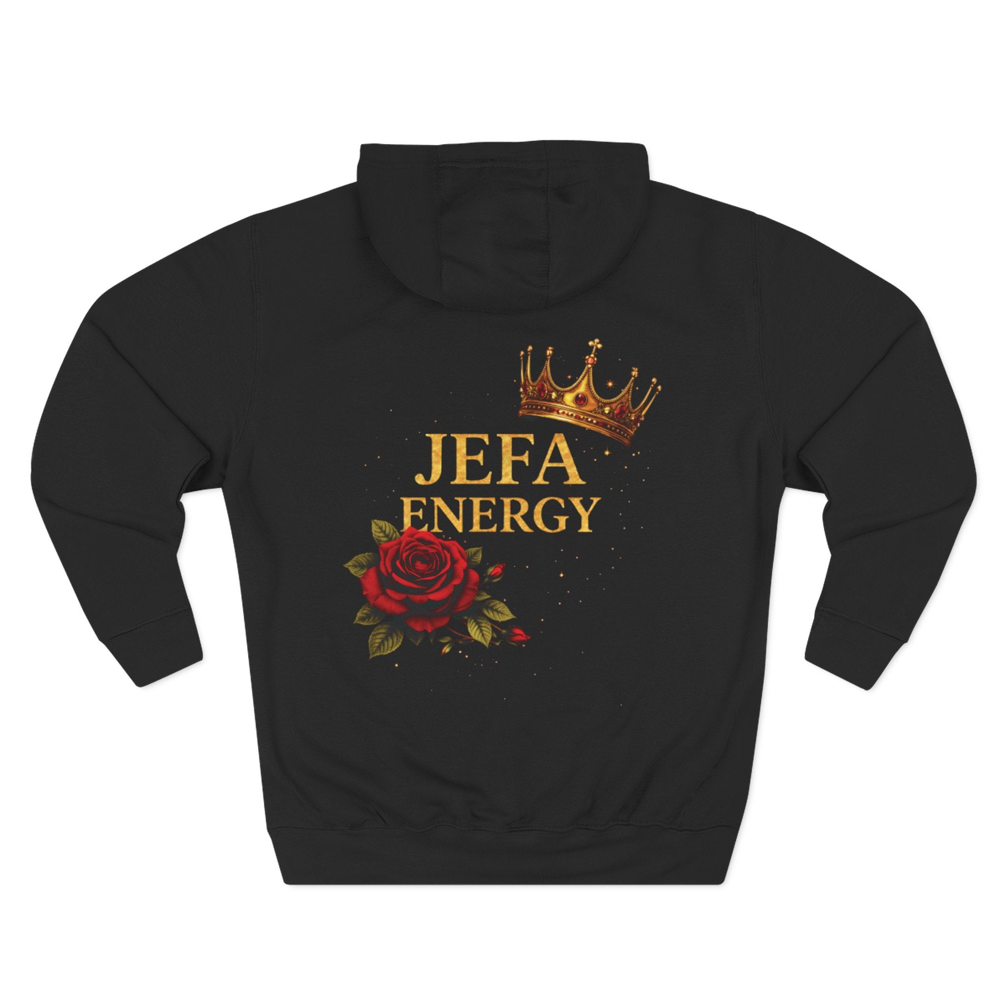 Jefa Energy Hoodie – Rose & Crown Graphic Fleece Pullover