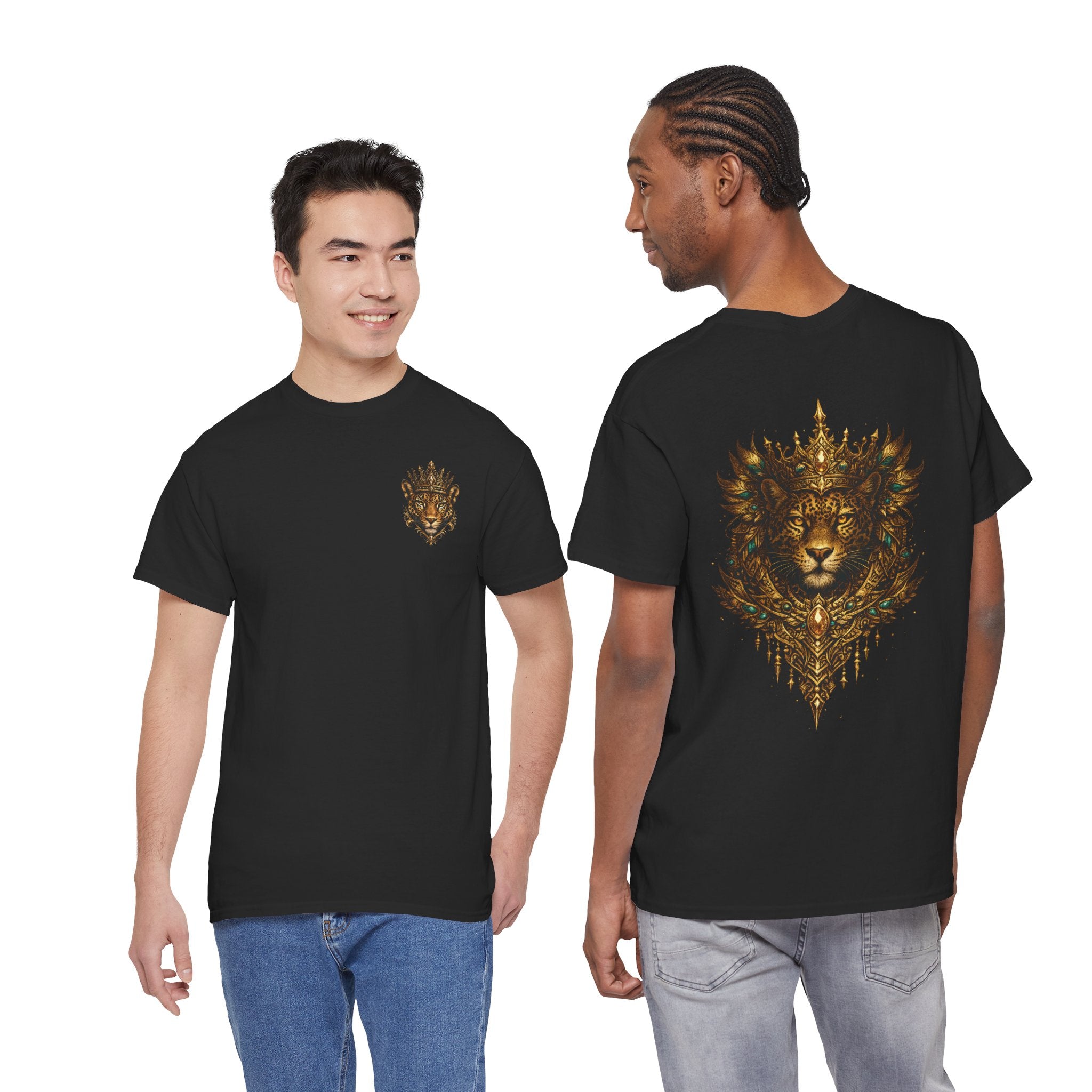 Golden Crowned Jaguar Tee — Graphic T-Shirt