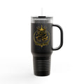 Crowned Black Rose, Travel Mug 40oz | Insulated Tumbler-Born to Bloom