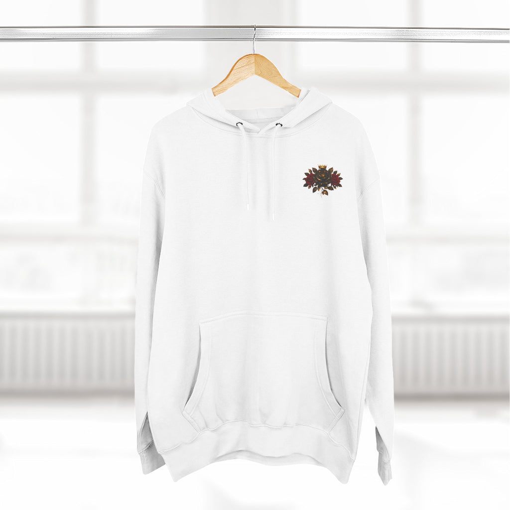 Born to Bloom Hoodie — Rose Crown Floral Fleece Pullover