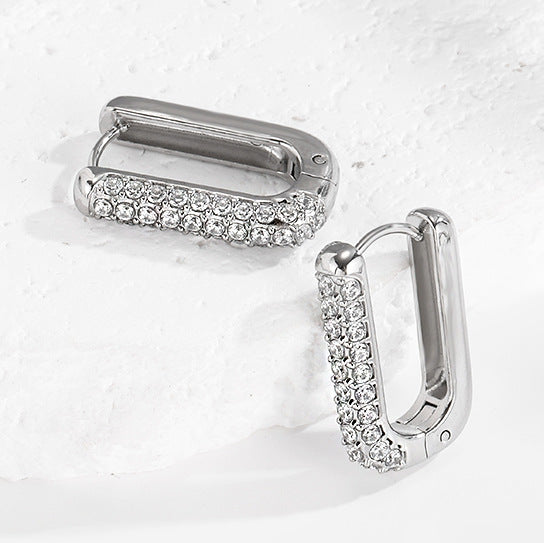 Women's Niche Stainless Steel Titanium Earrings