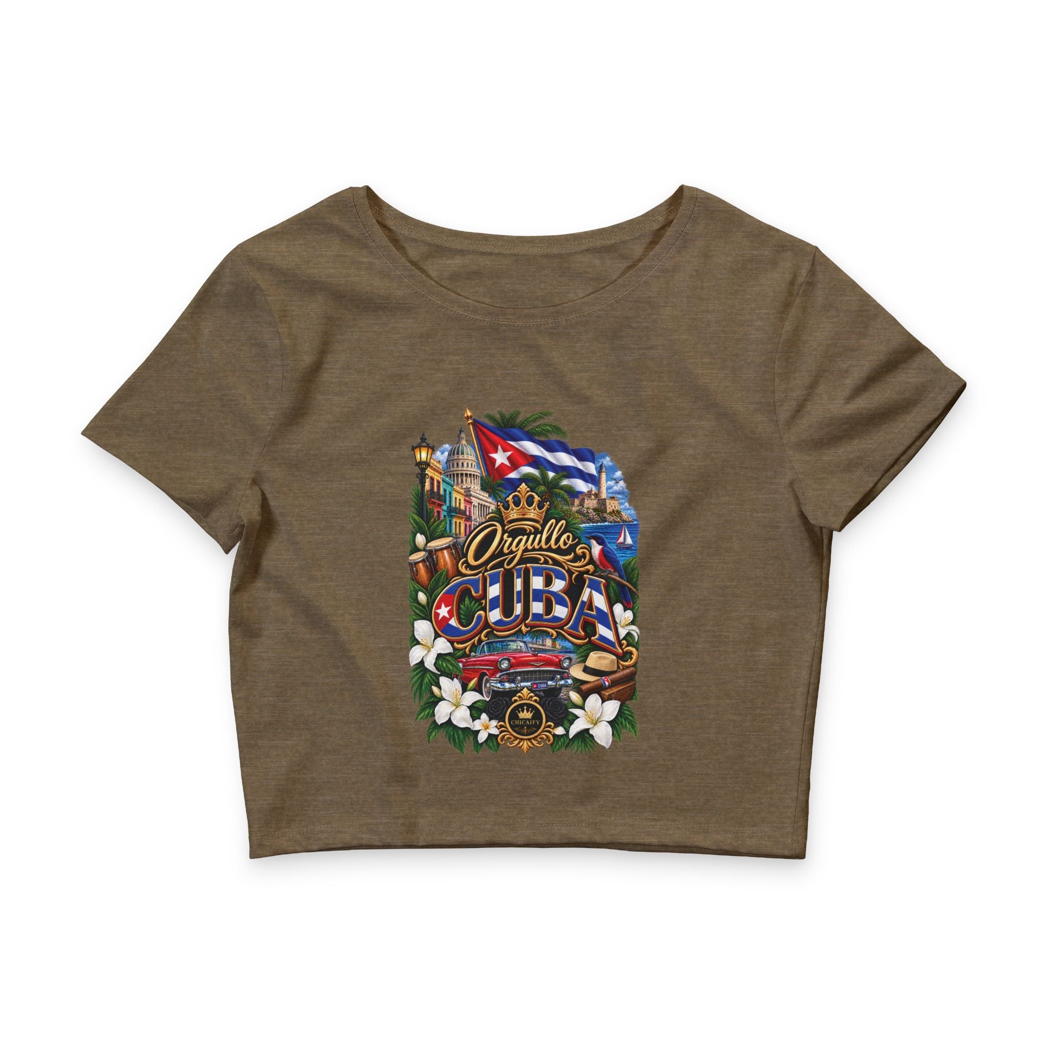 Orgullo Cuba — Raíces Unidas Collection |  Crop Tee