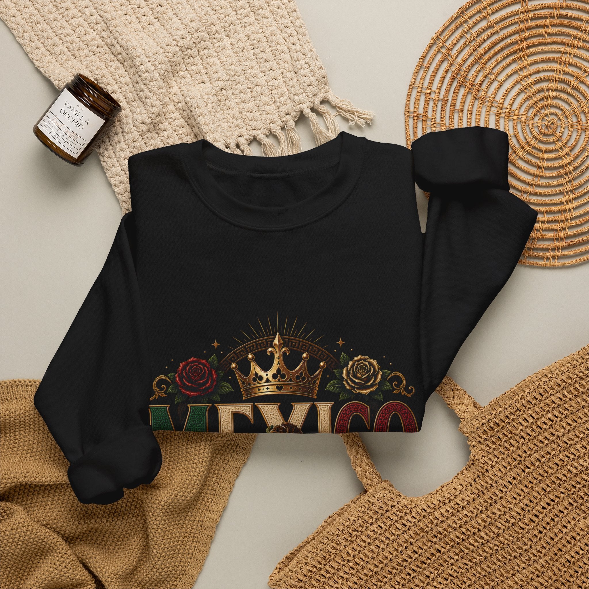 Orgullo Mexicano Crewneck Sweatshirt - Viva México Graphic Pullover