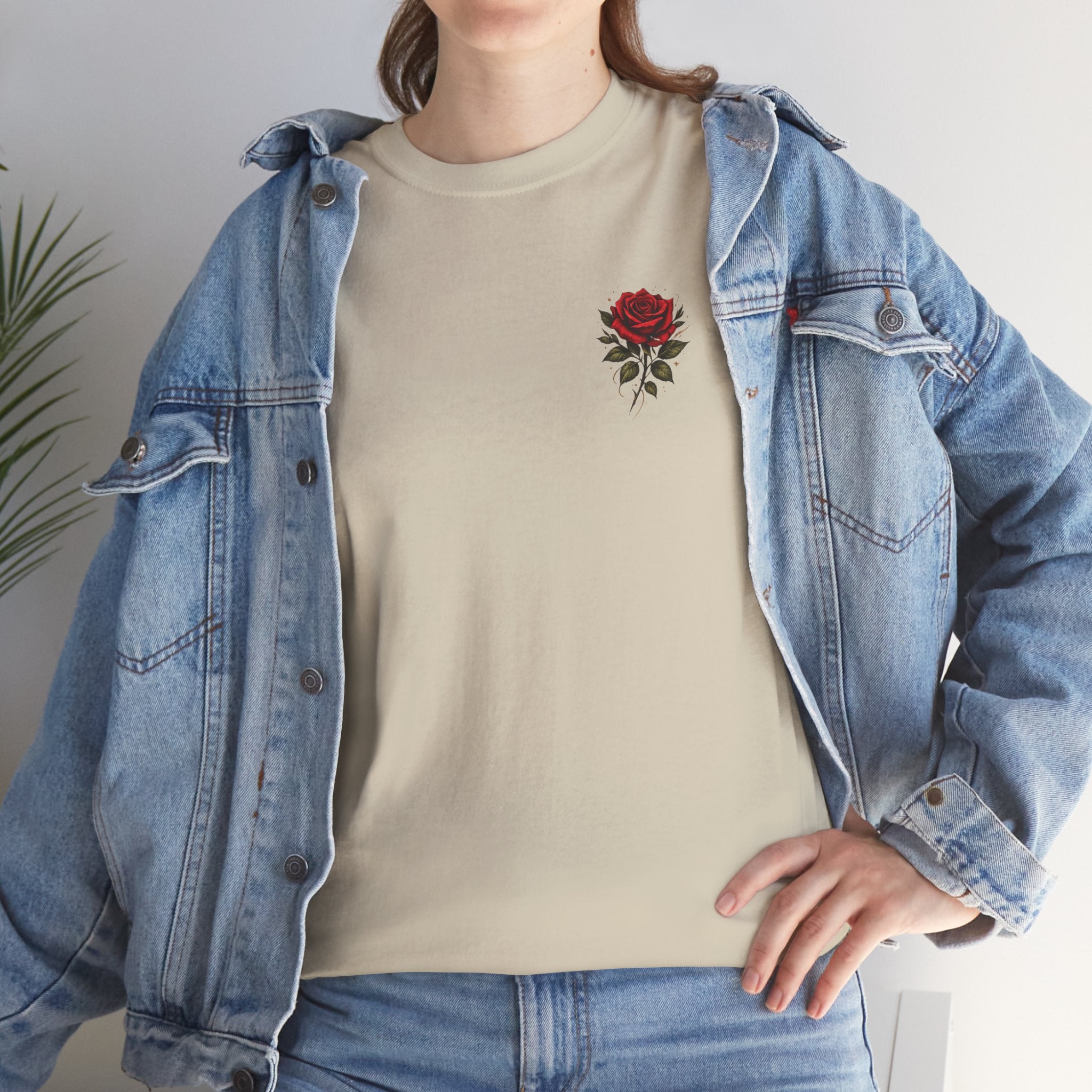Graphic Tee — 'I Know My Worth' Rose Girl Money Design