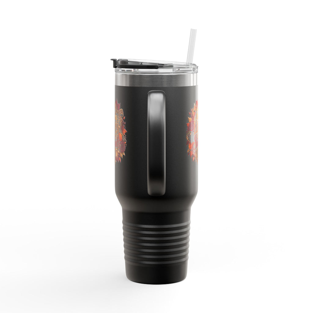 Falling Leaves, Rising Standards Insulated Travel Mug, 40oz