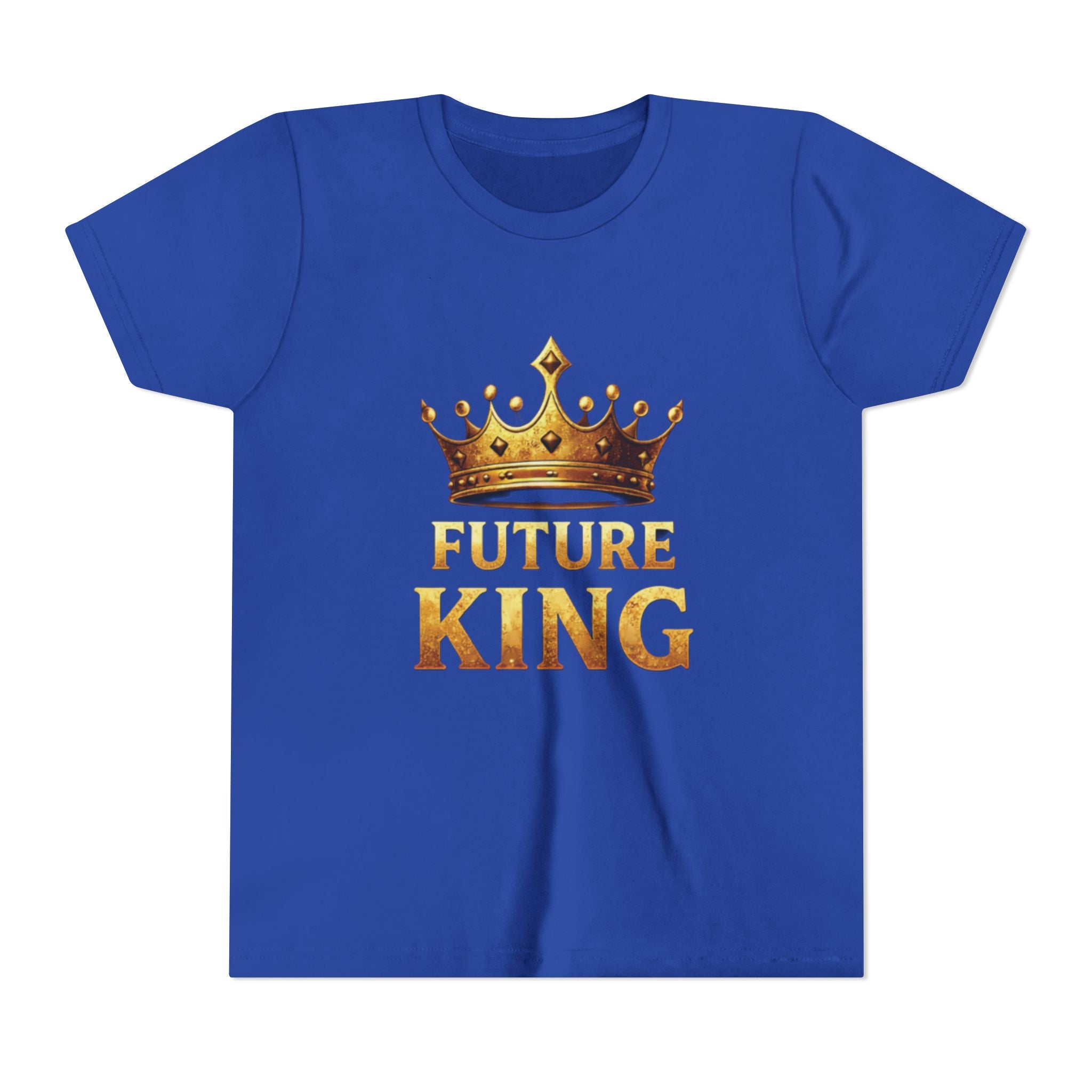 Youth Tee - "Future King" Gold Crown Graphic