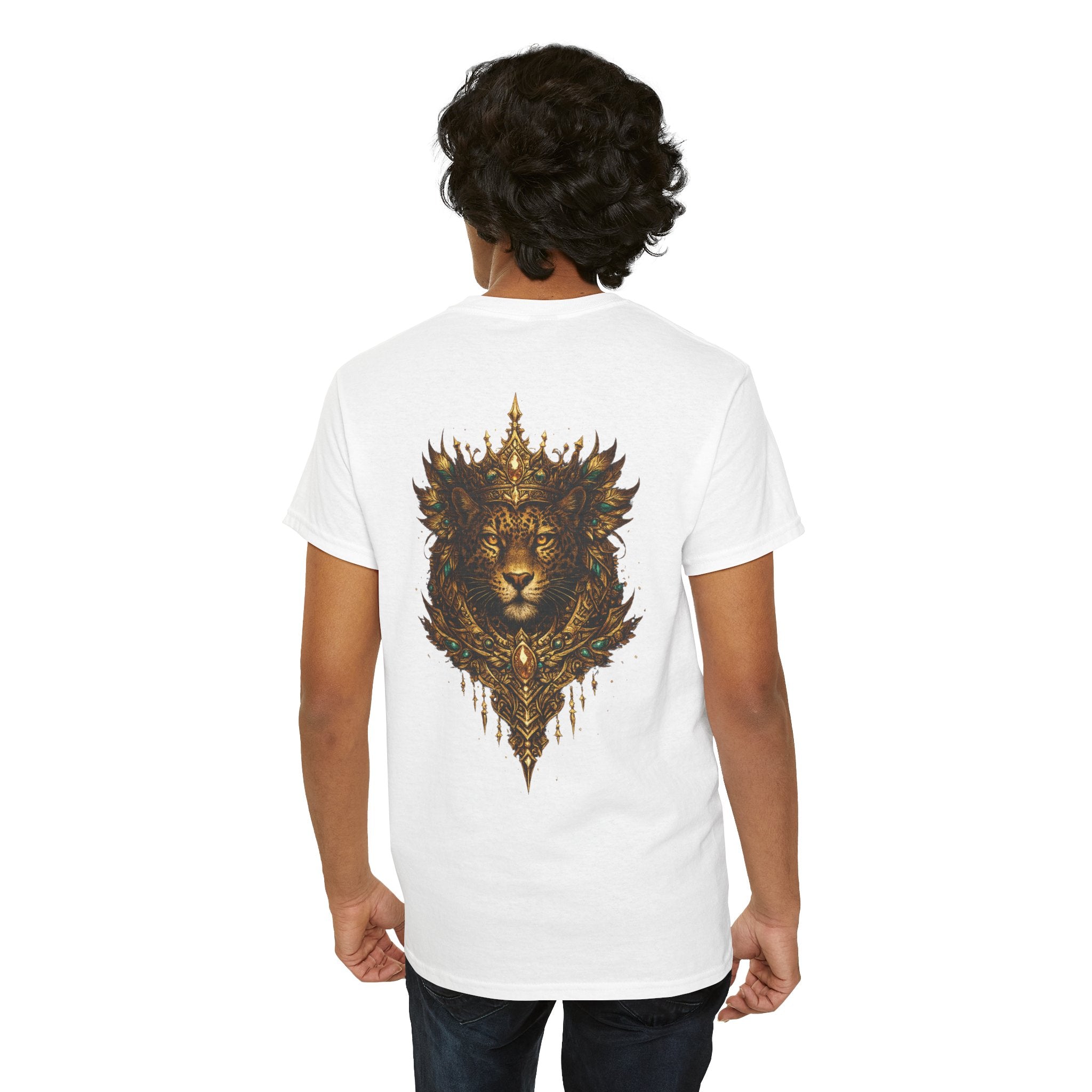 Golden Crowned Jaguar Tee — Graphic T-Shirt
