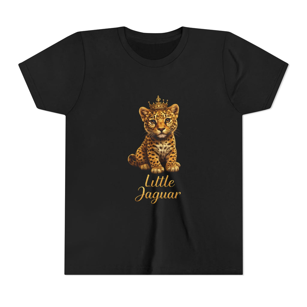 Little Jaguar Kids T‑Shirt — Cute Crowned Baby Jaguar Graphic Tee for Toddlers & Children