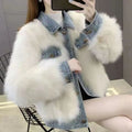 Denim Patchwork Statement Jacket