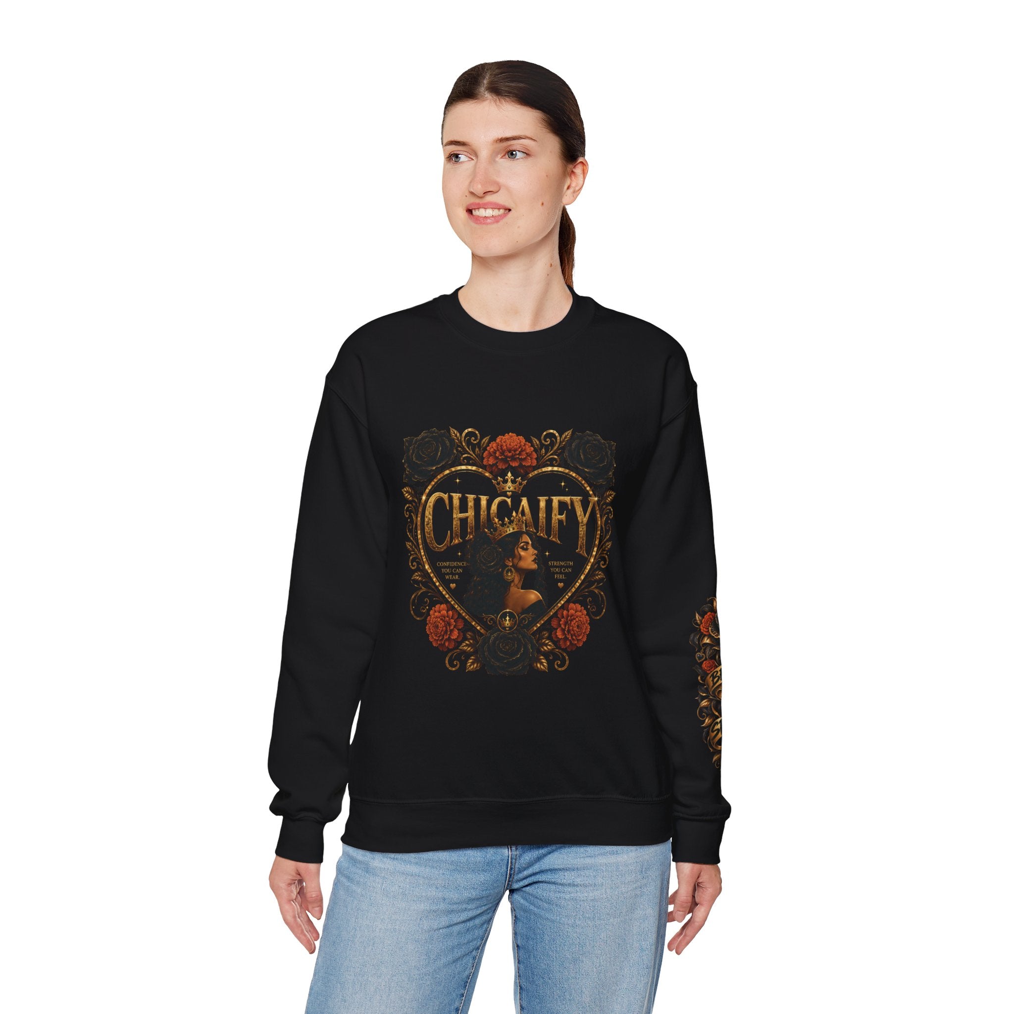 Chicaify® Be Bold. Take Up Space. Statement  Crewneck Sweatshirt