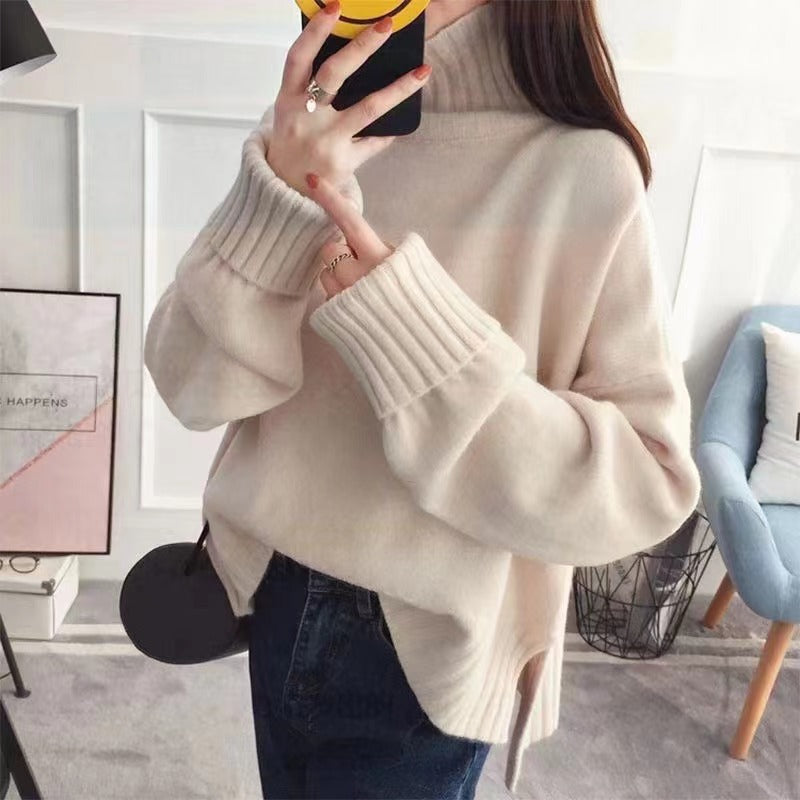 Relaxed High-Neck Sweater