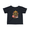 Infant Tee — "Mini Reina" Princess Crown & Glitter Shoes Baby Shirt