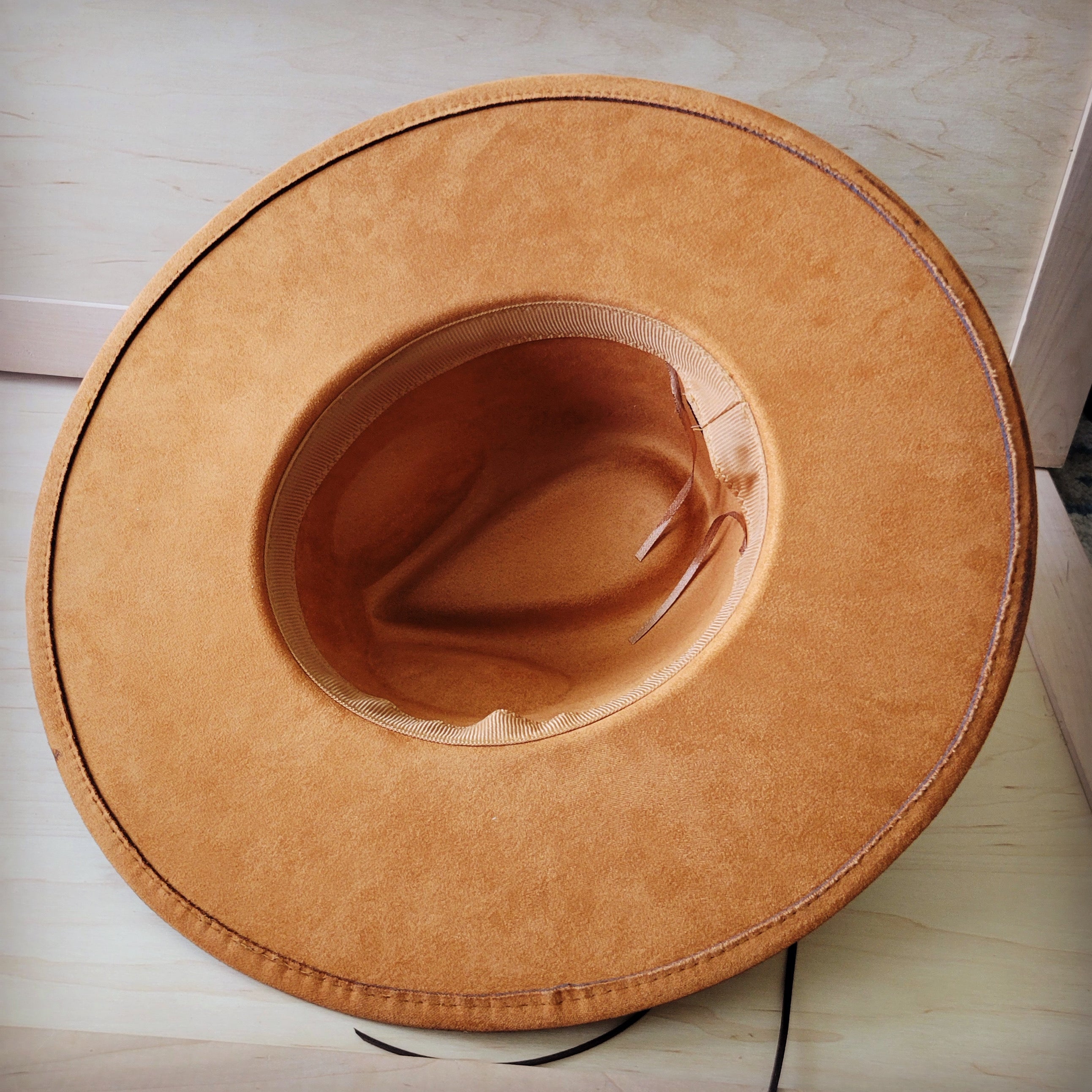 Hand-Painted Leopard Boho Western Cowgirl Hat & Band-Tan 987m