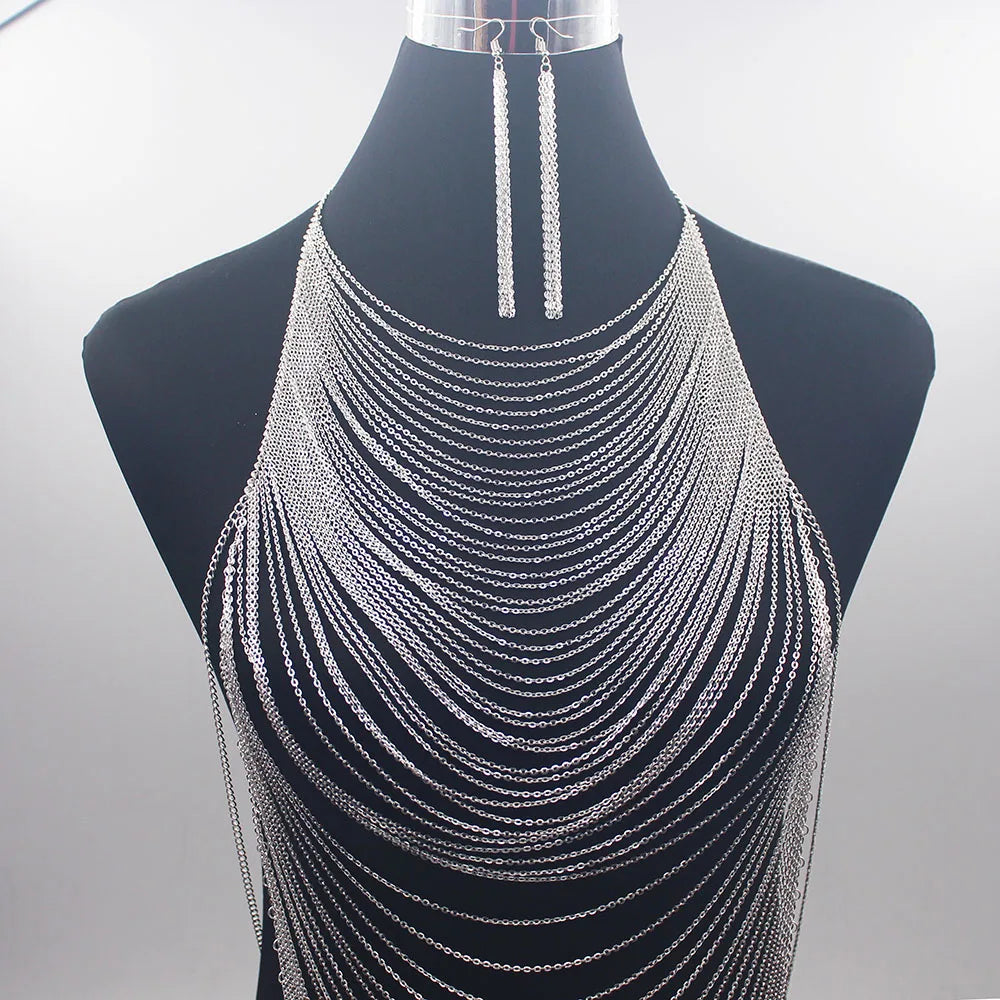 Metallic Chain Body Jewelry